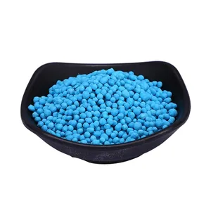 供应低价蓝色色NPK颗粒肥料15-15 20-20复合肥
