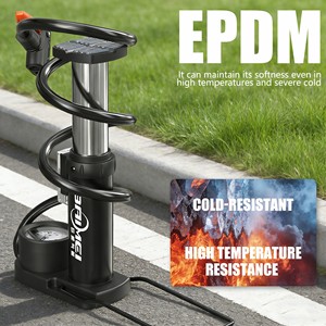 BAIMEI Gonfleur de pneus de voiture et de vélo portable à haute pression <span class=keywords><strong>Pompe</strong></span> à <span class=keywords><strong>pied</strong></span> facile à transporter - Product Image 5