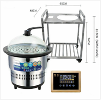 Cuiseur vapeur électrique multifonctionnel instantané et chariot simple – Équipement de cuisson à la vapeur commercial pour cuisine