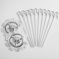 Brochettes rotatives Kebab BBQ Aiguille Pour Air Fryer Four Accessoires En Acier Inoxydable Barbecue Rack