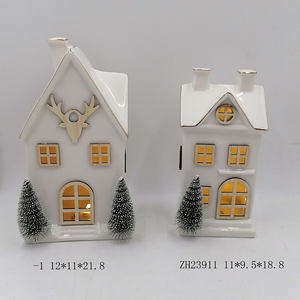 Room Light Decoration Pre Lit LED <strong>Christmas</strong> Winter <strong>Village</strong> Candle Holder Ceramic Porcelain <strong>Christmas</strong> <strong>House</strong> - Product Image 6
