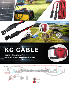 Cable de Extensión SAE 18AWG Impermeable para Moto, ATV, Barco, 12V 24V - Product Image 5