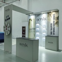 Stan Pameran Expo 10x20, Rak Pameran, Cetak Kain SEG Aluminium, Stand Pameran Dagang