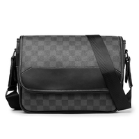Sac bandoulière carré décontracté pour homme en cuir PVC de haute qualité, style japonais et coréen, tendance, sac de facteur