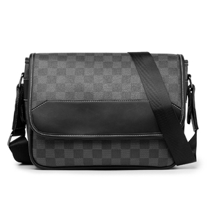 Borsa a Tracolla Monospalla da Uomo in Pelle PVC di Alta Qualità, Stile Giapponese Coreano, Casual Quadrata, Modello <span class=keywords><strong>Postino</strong></span> - Product Image 1