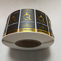Etiquetas Adhesivas en Rollo con Impresión de Logotipo y Nombre de Marca Privada Personalizadas para Fabricantes, Embalaje Personalizado en Vinilo de Color