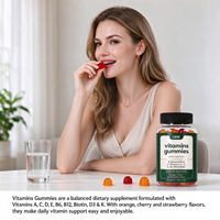 Gummies de vitamines en marque blanche OEM, 60 unités (30 portions), saveur Orange Cerise, Complément alimentaire
