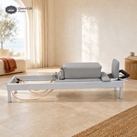 Queenlife Classic Classical Commercial Aluminum Frame Adjustable Eco Friendly Wellness Pilates Reformer Machine Bed Equipment