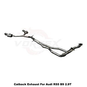 ท่อไอเสียสแตนเลส Vortex Aggressive Sport Sound Catback พร้อมท่อหน้า สำหรับ Audi RS5 B9 2.9T ปี 2019-2025 สำหรับการปรับแต่ง - Product Image 4