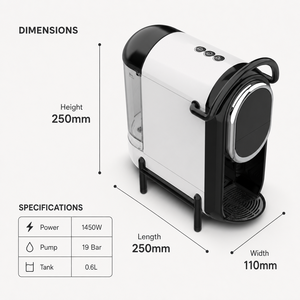 อะแดปเตอร์อเนกประสงค์ เครื่องชงกาแฟแบบแคปซูล K-cup กาแฟบด 19 บาร์ 1450 วัตต์ - Product Image 6