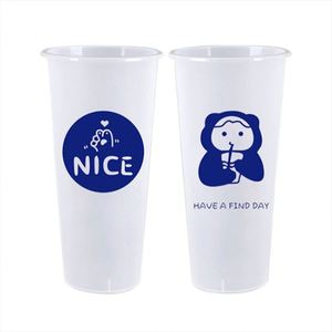 Custom logo Disposable 500ml 700ml pp clear Transparent Plastic Cup <b>Boba</b> Milktea Cups <b>Bubble</b> Tea Cup with Lid - Product Image 4