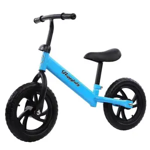 Fibra De Carbono personalizado Bebê Deslizante Moto Equilíbrio Push Bike / Mini 12 Polegadas Sem Pedal Crianças Correndo Moto Equilíbrio Para 2-5 ano Criança