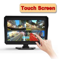 Système de caméra de recul de sécurité BSD, écran quadruple 10 pouces, 4 caméras, écran quadruple, angle mort, détection de mouvement, vue à 360°, 720P, DC 12V 24V, mois