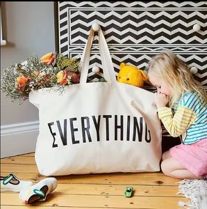 Custom Printed logo Canvas Beach Tote Boat <b>Bag</b> Everything Big Travel <b>Bag</b> Weekender Giant Grocery Oversized Canvas Shopping <b>Bag</b> - Product Image 2
