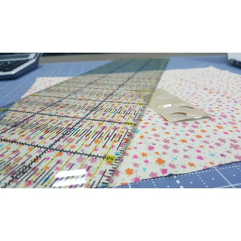 Suplai stabil skala jahit persegi panjang 30x30cm penggaris quilting