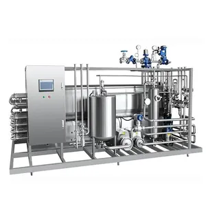 Complete Set Of Milk Production Equipment Uht Milk Production Line Small Scale Milk Processing Line