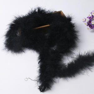 Boa de plumes de dinde blanc blanchi-2M <span class=keywords><strong>pour</strong></span> décor de voile de mariée - Product Image 5