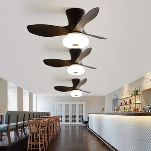 Ventilateur de plafond avec lumière pour la maison, salle à manger, salon, chambre à coucher, style nordique moderne simple avec lampe - Product Image 4