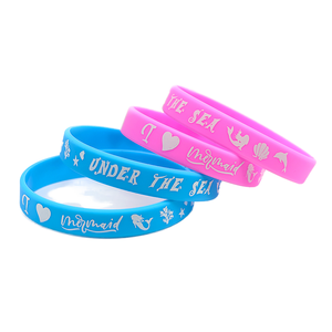 Hot Selling Sport Event Party Rubber Wristbands Glow in Dark Silicone <strong>Bracelets</strong> for Concert Customized Printed Rubber Wrist Band - Product Image 1