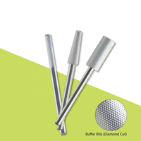 Fraise à ongles de haute précision 2.3/4.0/5.35mm en carbure de tungstène à coupe diamantée pour ponceuse à ongles électrique