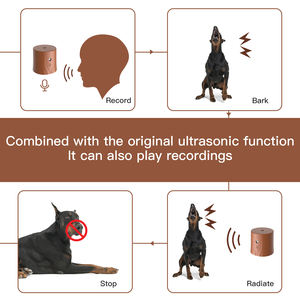 Dispositif anti-aboiement extérieur, étanche, rechargeable, à ultrasons, <span class=keywords><strong>pour</strong></span> <span class=keywords><strong>chien</strong></span>, dispositif de dissuasion contre les aboiements avec enregistrement et lecture vocale - Product Image 5