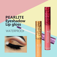 Vente en gros de fards à paupières liquides à paillettes métalliques Teayason, étiquette privée personnalisée