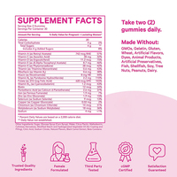 Hot Push Support Prénatal Vitamines Probiotiques Gommes Nutrition Fortifiée pour les Femmes