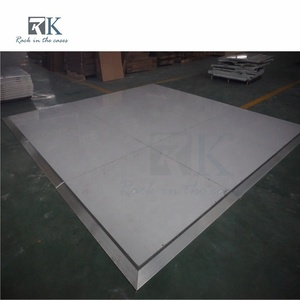 Custom White Glossy Portable Stage Platform Easy Setup Outdoor Dance Floor for Weddings & Events - Product Image 6