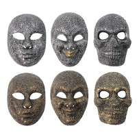 Masque d'horreur de squelette d'Halloween transfrontalier, ambiance amusante pour les fêtes costumées