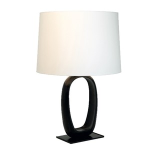 EASALIAIGR <b>Table</b> <b>Lamp</b> E27 LED 220V Switch Control Black <b>Base</b> White Shade Living Room Bedroom Decor - Product Image 5