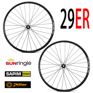 Juego de Ruedas GOLDIX de <span class=keywords><strong>29</strong></span> Pulgadas SUNRINGLE DU30/35, Nuevos Mazos de 310 Ratchet, Radios SAPIM, 28H, Hechos a Mano, para <span class=keywords><strong>Bicicleta</strong></span> de Montaña XC con Frenos de Disco - Product Image 3