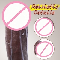 Dildo réaliste en silicone liquide manuel, doux au toucher, étanche, accessoire de plaisir intime pour femme, usage quotidien, pour retarder l'éjaculation