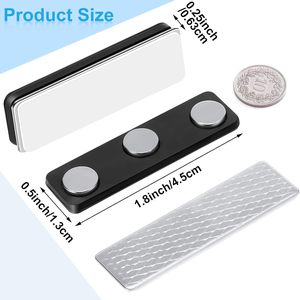 N35 porta targhetta magnetica con forti magneti al neodimio per fissare in modo sicuro i badge identificativi con motivo a blocchi <span class=keywords><strong>o</strong></span> a disco - Product Image 2