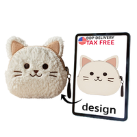 Kawaii personnalisé chaton en peluche porte-monnaie peluche sacs à main jouet fait à la main fabricant chat en peluche portefeuille