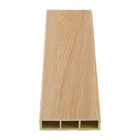 Papel pintado superficie partición tubo de madera cuadrado Wpc museos tubo de madera hueco tubo de madera