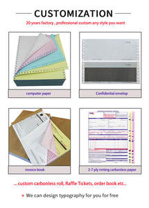 Papel sin carbón 2 3 capas Impresión de facturas Formulario DE RECIBO PARA PAGO hospitalario Oficina de seguros gubernamentales Logística Banca - Product Image 3