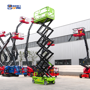 Harga Platform Pengangkat Gunting Otomatis Bertenaga Baterai CFMG 10m/500kg untuk Pekerjaan di Ketinggian - Product Image 4