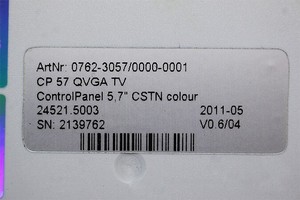 Controlador PLC 0762-3057/0000-0001 / Pantalla QVGA CP 57 para Producto en Garantía - Product Image 2