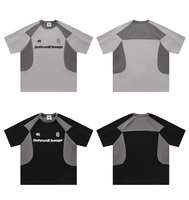 T-shirt unisexe surdimensionné en tissu piqué polyester tendance, prix bas pour homme, haute qualité, neuf, 2026