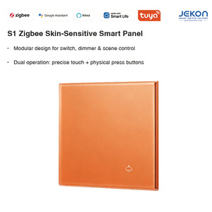 Interruptor Inteligente Tuya Zigbee S1 de Um Botão Sensível ao Toque, Ultrafino 8.5mm, AC110V 250V, Controle Duplo por Toque, Compatível com Alexa e Google Voice - Product Image 5