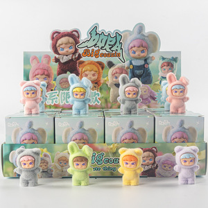 ตุ๊กตาโยคะแล็บบ์แบบสุ่ม น่ารัก ของตกแต่งลายเม็ดข้าว ตำรวจสาวน้อย ของขวัญแบบสุ่มสามมิติ ขายส่ง - Product Image 5