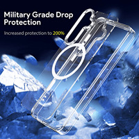 Coque de téléphone transparente en TPU et PC avec recharge magnétique sans fil pour smartphone Samsung Galaxy S26 Ultra 5G