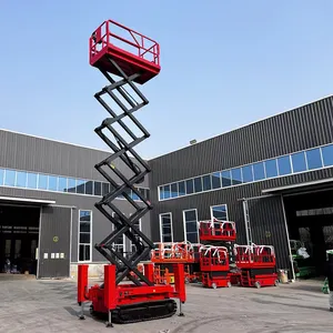 20m Hydraulic Elevation Platforms Mobile Track Sissor Lift Boom Lifts Movable Scissor Lift Platform