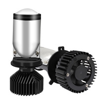 Nouveau kit de mise à niveau de phares de voiture LED Y6 12V H4 6000K ultra-lumineux 7000 Lumens avec lentilles de projecteur combinées feux de croisement et feux de route