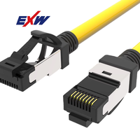 Cable de Red RJ45 de Alta Calidad, Conector Cat8 SFTP y Cat6, Accesorio para Cable de Internet Ethernet