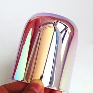 Fengjun hiện đại Ngọc trai óng ánh dưới xi lanh nến Tàu màu hồng trắng bê tông Lọ trang trí nội thất rỗng nến thơm - Product Image 3