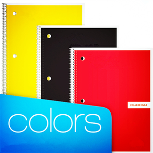 Notebook originale <span class=keywords><strong>con</strong></span> regola larga 40 fogli di copertura in <span class=keywords><strong>plastica</strong></span> rilegata <span class=keywords><strong>a</strong></span> <span class=keywords><strong>spirale</strong></span> e Micro foglio perforato - Product Image 2