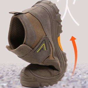 أحذية رجالية كاجوال لأعمال البناء مقدمة من الصلب مع حماية صناعية بشعار مخصص مانع للإنزلاق للسلامة في فصل الشتاء نعل إيفا - Product Image 4