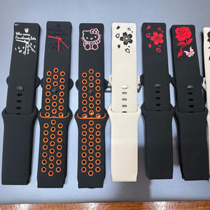 <span class=keywords><strong>Bracelet</strong></span> de montre en caoutchouc incurvé sur mesure en gros pour Apple Samsung <span class=keywords><strong>Swatch</strong></span> - Product Image 6