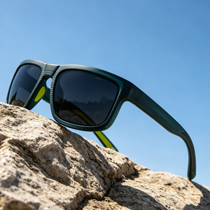 Gafas de Sol Polarizadas TAC Rectangulares con Logotipo Personalizado, Protección UV, Resistentes al Viento, para Conducir, Pescar, para Hombre y Mujer - Product Image 1